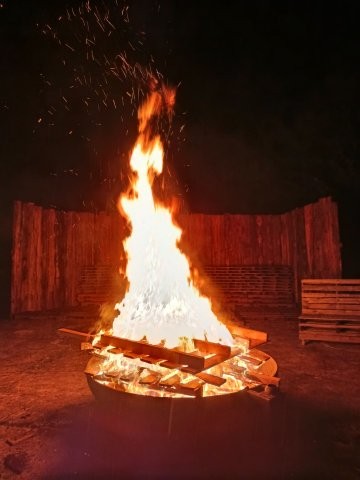 Feuerschale am Hof
